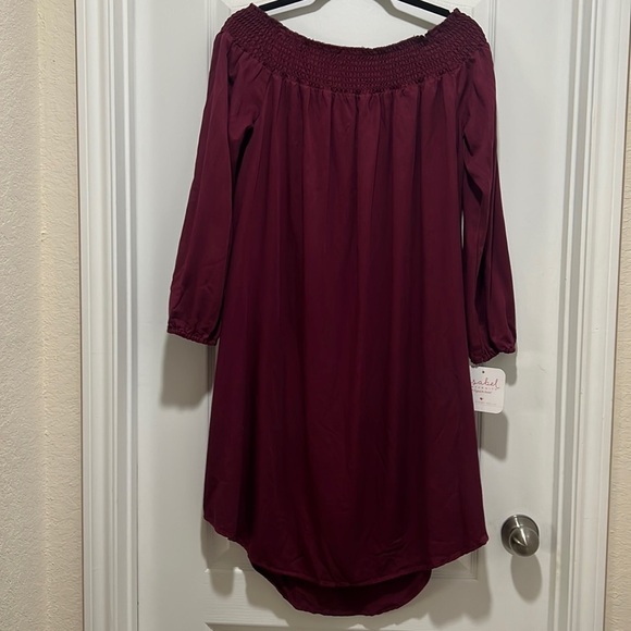 NWT ISABEL Maternity | Maroon Dress | Size Large - Picture 2 of 7